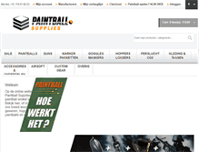 Tablet Screenshot of paintballsupplies.nl